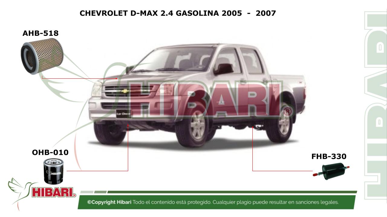 Lee más sobre el artículo CHEVROLET D-MAX 2.4 GASOLINA 2005  –  2007